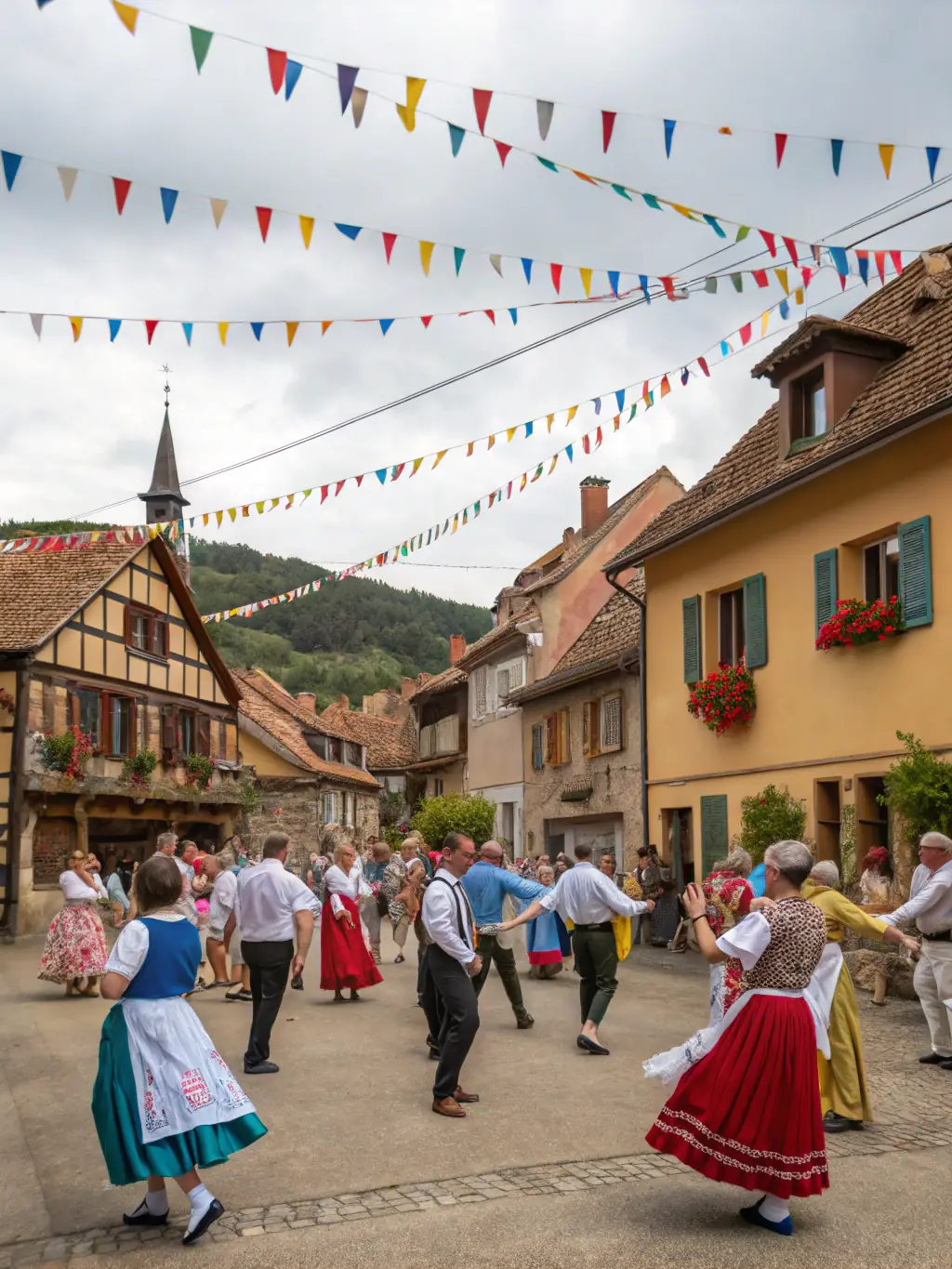 A photo of a cultural event organized by the association, featuring traditional music, dance, or crafts from Montguyon.